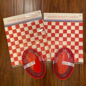 Target Bullseyes Playground 4th of July BBQ Summer Kit 4 baskets 24 liners